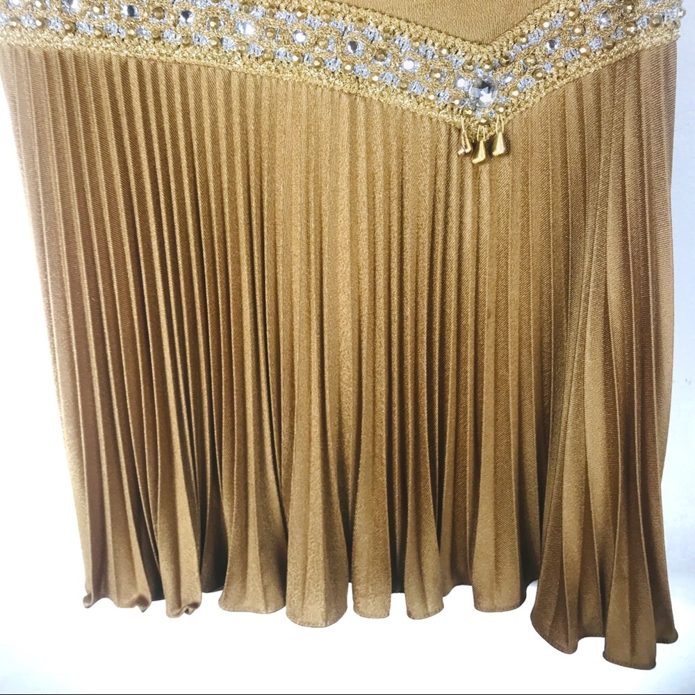 Vintage Gold embellished party dress - Picture 5 of 8